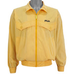 FILA -  Yellow Biella Italia Bomber Jacket 1990s Large Vintage Retro