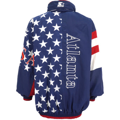 Starter - Atlanta Olympics, Team USA Big Spell-Out Windbreaker 1996 X-Large
