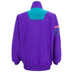Fila - Purple & Green Zip-Up Windbreaker 1990s XX-Large Vintage Retro