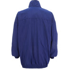 Nike  - Blue Embroidered Zip-Up Windbreaker 1990s XX-Large Vintage Retro