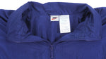 Nike  - Blue Embroidered Zip-Up Windbreaker 1990s XX-Large Vintage Retro