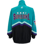 NFL (Logo Athletic) - New Orleans Super Bowl XXXI Windbreaker 1997 X-Large Vintage Retro Football