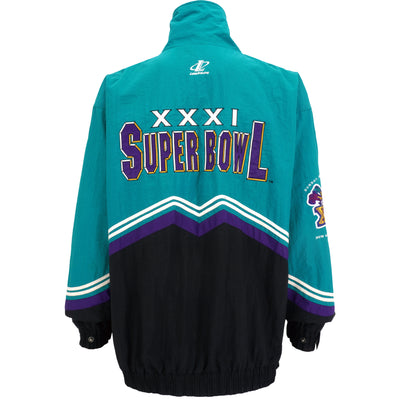 NFL (Logo Athletic) - Super Bowl XXXI Superdome, New Orleans Windbreaker 1997 X-Large