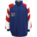 Starter - Blue U.S. Olympic Team Big Logo Jacket 1996 X-Large Vintage Retro