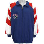 Starter - Blue U.S. Olympic Team Big Logo Jacket 1996 X-Large Vintage Retro