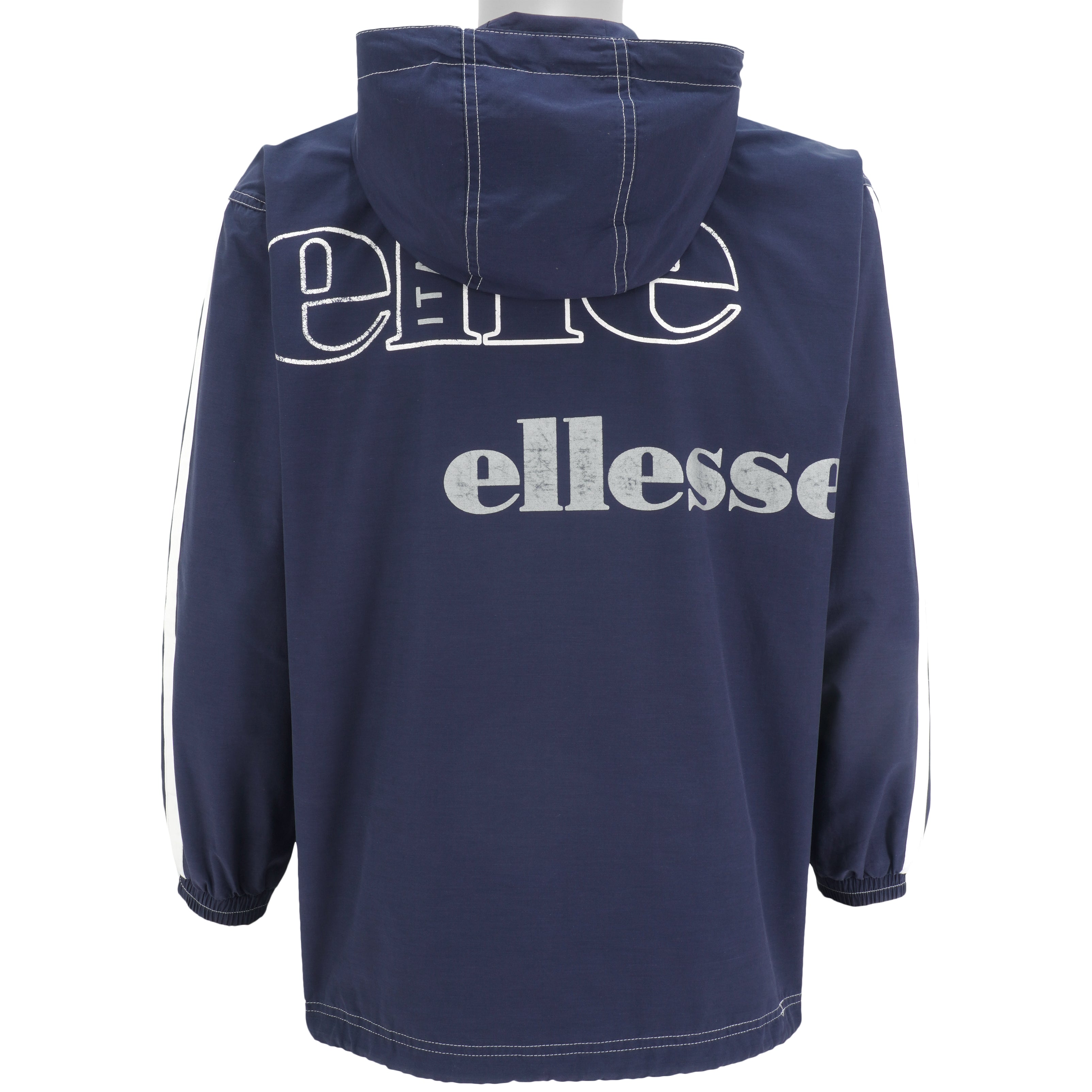 Ellesse - Zip-Up Hooded Windbreaker 1990s Large Vintage Reteo