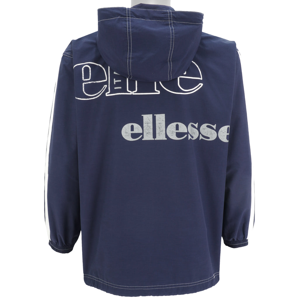 Ellesse - Zip-Up Hooded Windbreaker 1990s Large Vintage Reteo