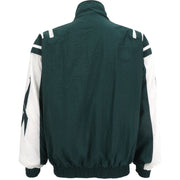 Reebok - Green Zip & Button-Up Windbreaker 1990s Medium Vintage Retro