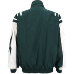 Reebok - Green Zip & Button-Up Windbreaker 1990s Medium Vintage Retro