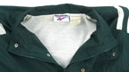Reebok - Green Zip & Button-Up Windbreaker 1990s Medium Vintage Retro