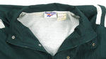 Reebok - Green Zip & Button-Up Windbreaker 1990s Medium Vintage Retro