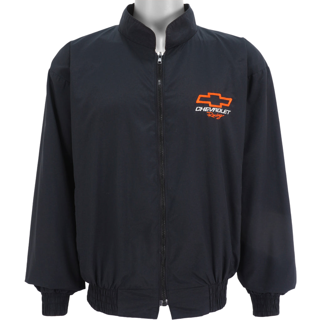 NASCAR (American Made) - Chevrolet Racing Embroidered Jacket 1990s X-Large Vintage Retro