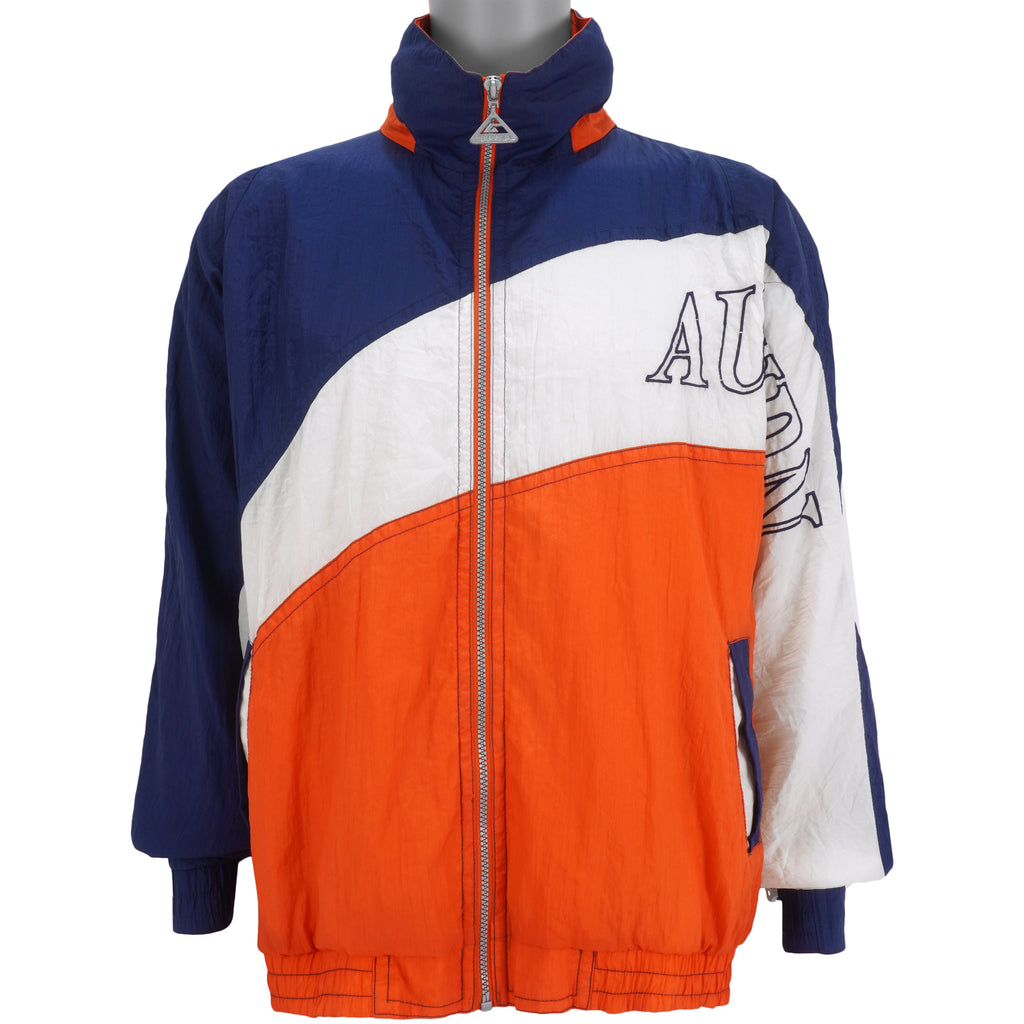 NCAA (Genuine Stuff) - Auburn Tigers Zip-Up Windbreaker 1990s Large Vintage Retro College