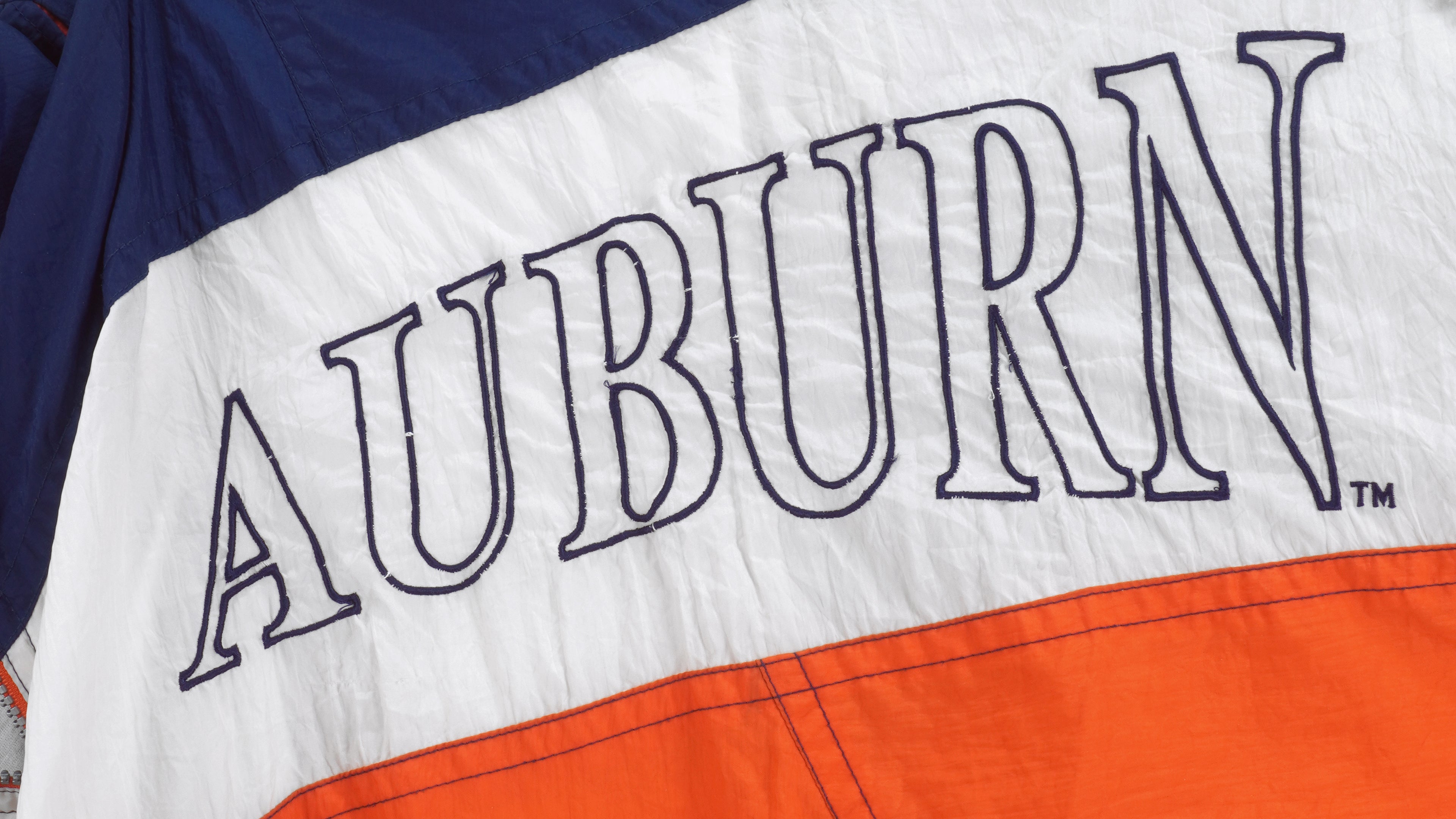 NCAA (Genuine Stuff) - Auburn Tigers Zip-Up Windbreaker 1990s Large Vintage Retro College