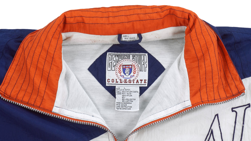 NCAA (Genuine Stuff) - Auburn Tigers Zip-Up Windbreaker 1990s Large Vintage Retro College