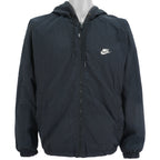 Nike - Big Logo Zip-Up Hooded Windbreaker 1990s Large Vintage Retro