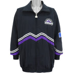 MLB (Genuine Merchandise) - Colorado Rockies Zip-Up Windbreaker 1990s X-Large Vintage Retro Baseball
