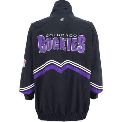 MLB (Logo Athletic) - Colorado Rockies Windbreaker 1990s X-Large