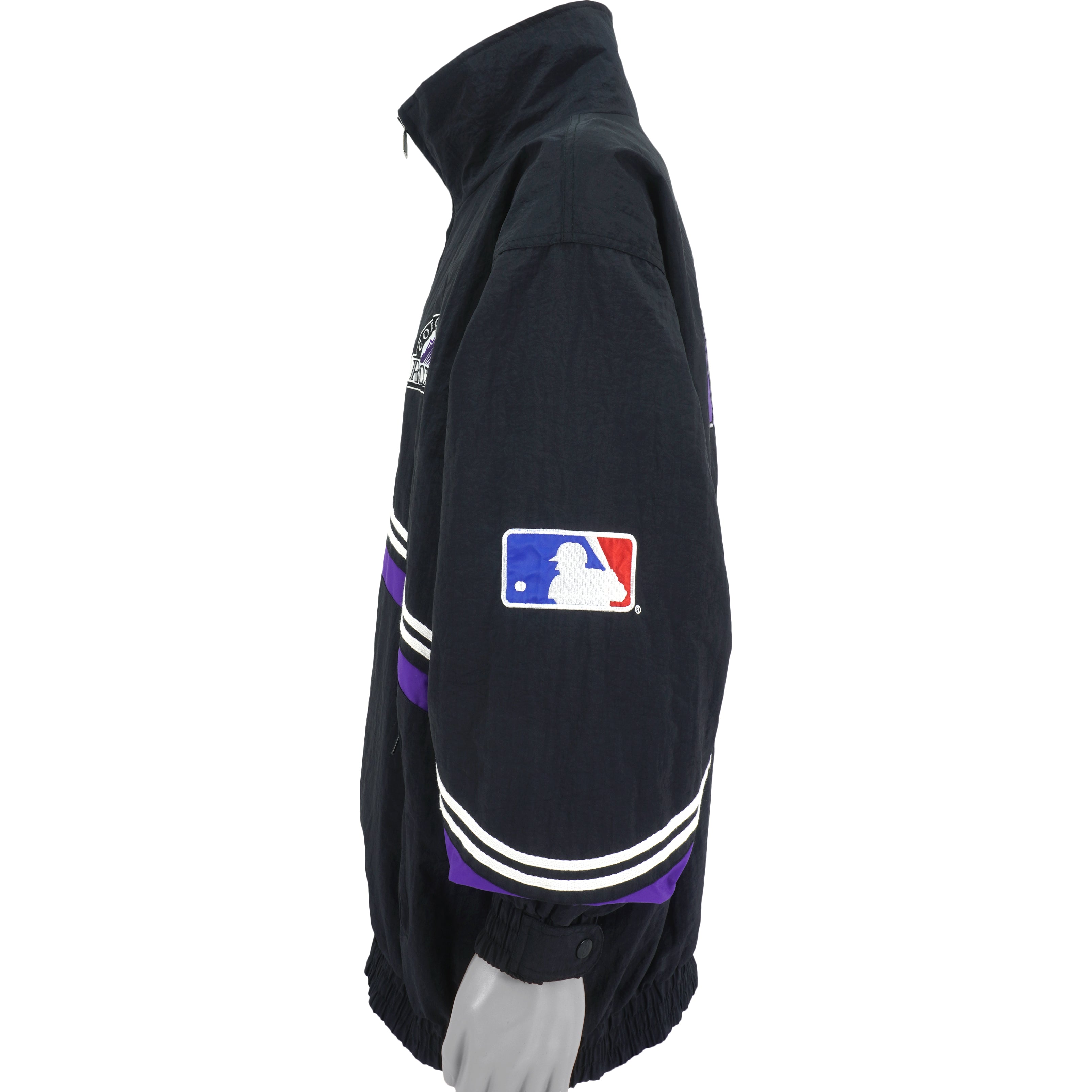 MLB (Genuine Merchandise) - Colorado Rockies Zip-Up Windbreaker 1990s X-Large Vintage Retro Baseball