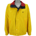 Nautica - Blue & Yellow Reversible Jacket 1990s Large Vintage Retro
