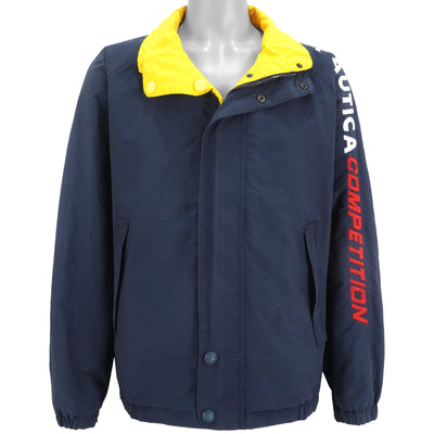 Nautica - Competition Yellow & Blue Reversible Jacket 1990s Large