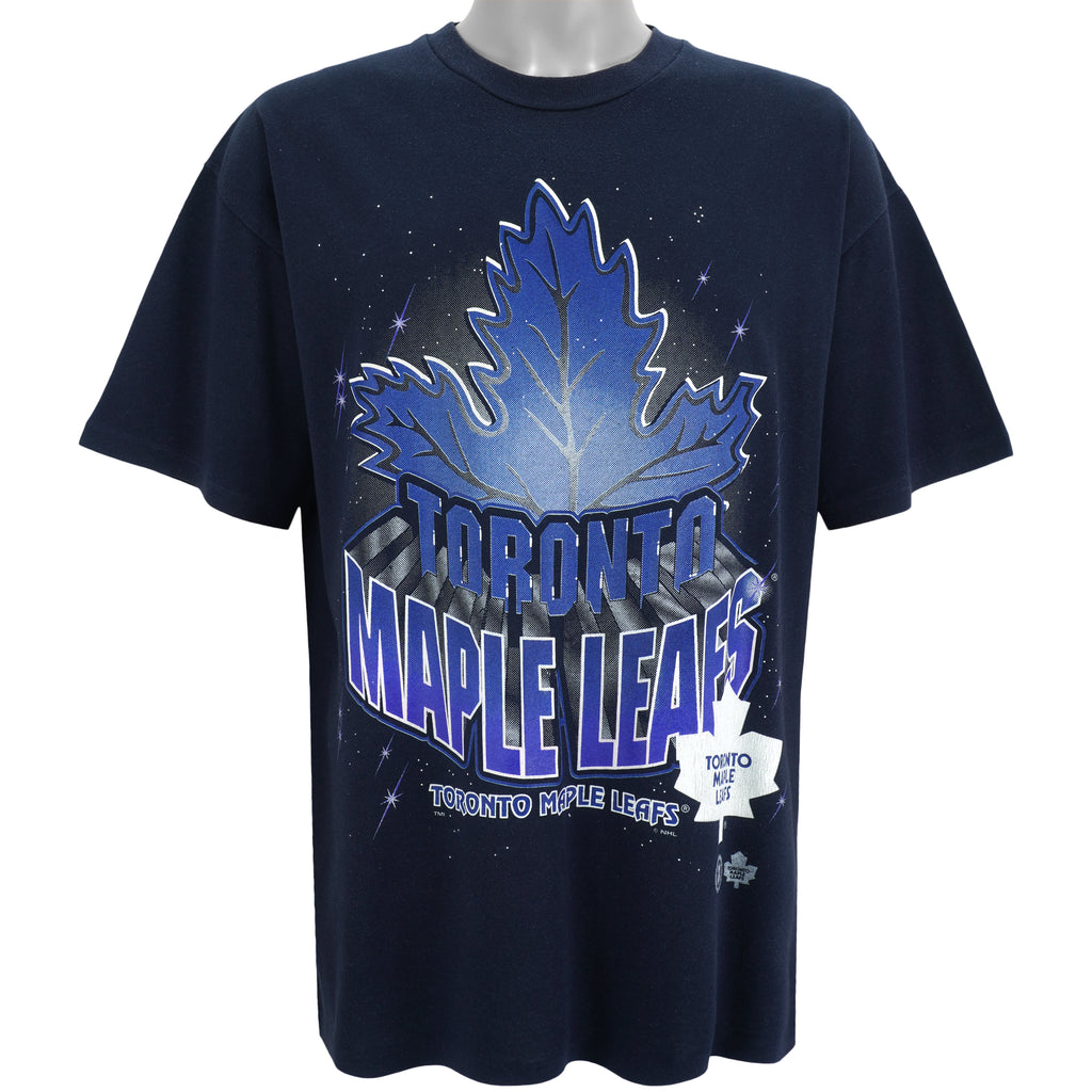 NHL - Toronto Maple Leafs Spell-Out T-Shirt 1990s Large Vintage Retro Hockey