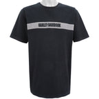 Harley Davidson - Spell-Out Embroidered T-Shirt 1990s X-Large Vintage Retro