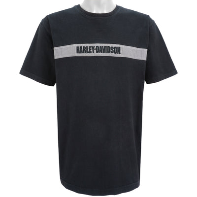 Harley Davidson - Spell-Out Embroidered T-Shirt 1990s X-Large