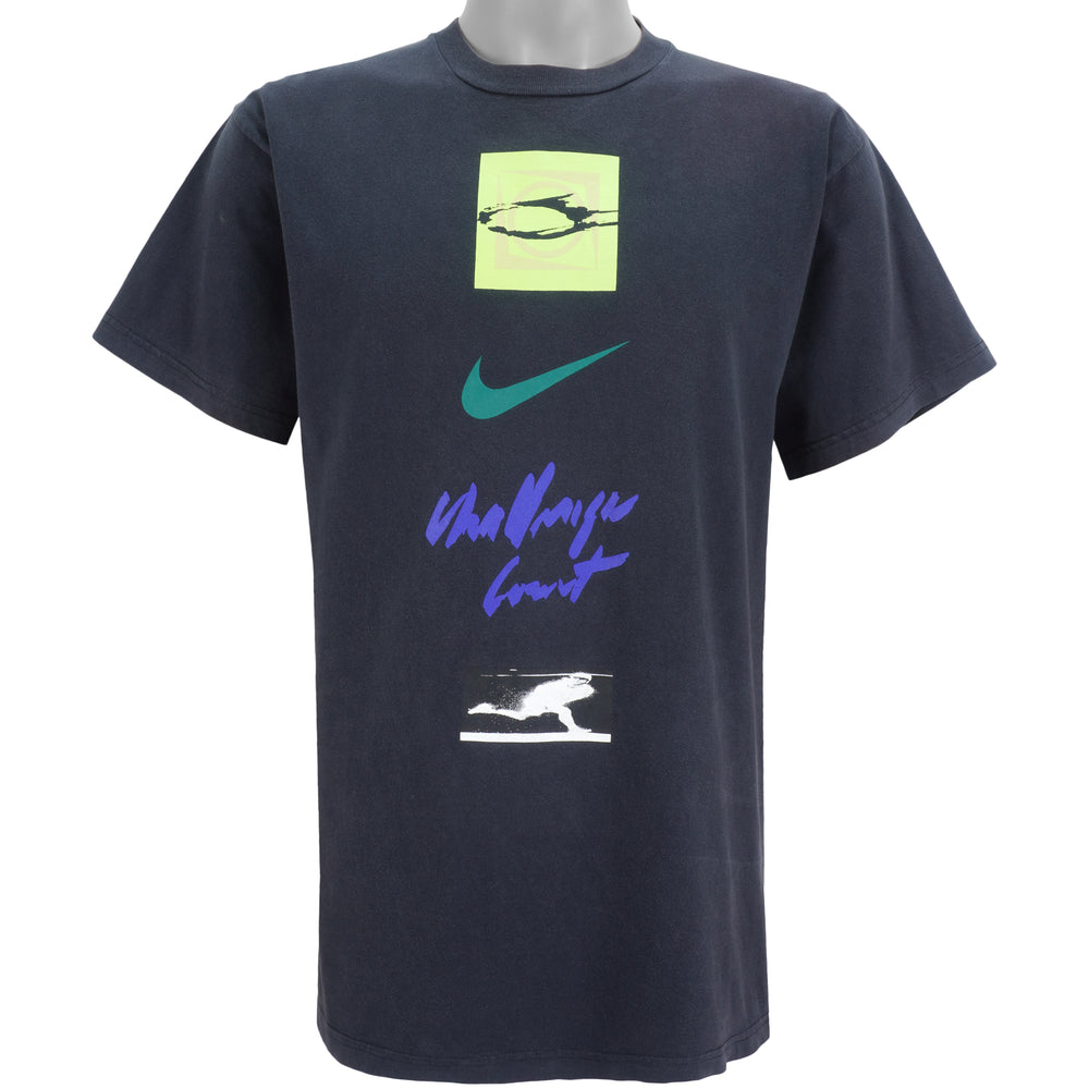 Nike - Tennis Challenge Court T-Shirt 1990s Medium Vintage Retro