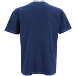 Nike - Blue Big Spell-Out & Logo T-Shirt 1990s X-Large Vintage Retro