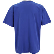 Nike - Blue Embroidered T-Shirt 1990s X-Large Vintage Retro