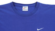 Nike - Blue Embroidered T-Shirt 1990s X-Large Vintage Retro
