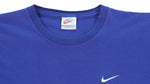 Nike - Blue Embroidered T-Shirt 1990s X-Large Vintage Retro