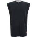 Nike - Black Embroidered Sleeveless Shirt 1990s Medium Vintage Retro