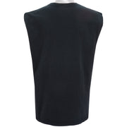 Nike - Black Embroidered Sleeveless Shirt 1990s Medium Vintage Retro