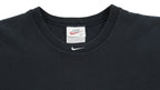 Nike - Black Embroidered Sleeveless Shirt 1990s Medium Vintage Retro
