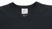 Nike - Black Embroidered Sleeveless Shirt 1990s Medium Vintage Retro