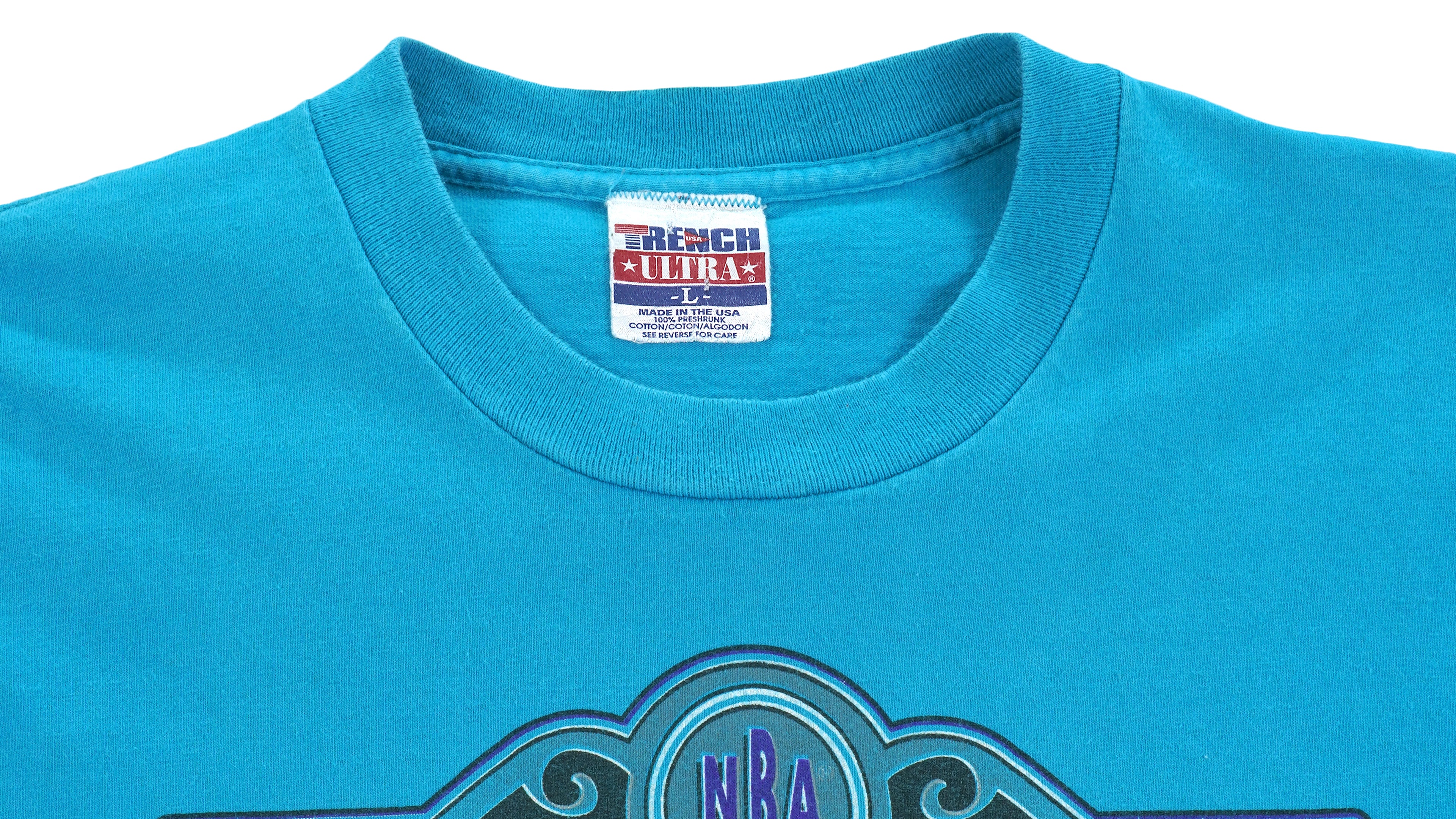 NBA (Trench) - Charlotte Hornets Big Logo T-Shirt 1990s Large Vintage Retro Basketball