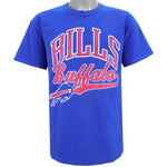 NFL (Logo 7) - Buffalo Bills Big Spell-Out T-Shirt 1990s Large Vintage Retro Football