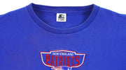 Starter - New England Patriots Embroidered T-Shirt 1990s X-Large Vintage Retro Football
