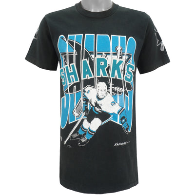 NHL (Majestic) - San Jose Sharks Big Spell-Out T-Shirt 1991 Medium