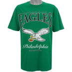 NFL (Lee) - Philadelphia Eagles Spell-Out T-Shirt 1995 Large Vintage Retro Football