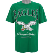 NFL (Lee) - Philadelphia Eagles Spell-Out T-Shirt 1995 Large Vintage Retro Football
