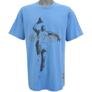 Nike - Blue Jordan, Learn To Fly Big Logo T-Shirt 1990s Large Vintage Retro Basketball