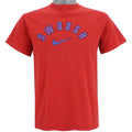 Nike - Swoosh, Grey Tag Spell-Out T-Shirt 1990s Medium Vintage Retro