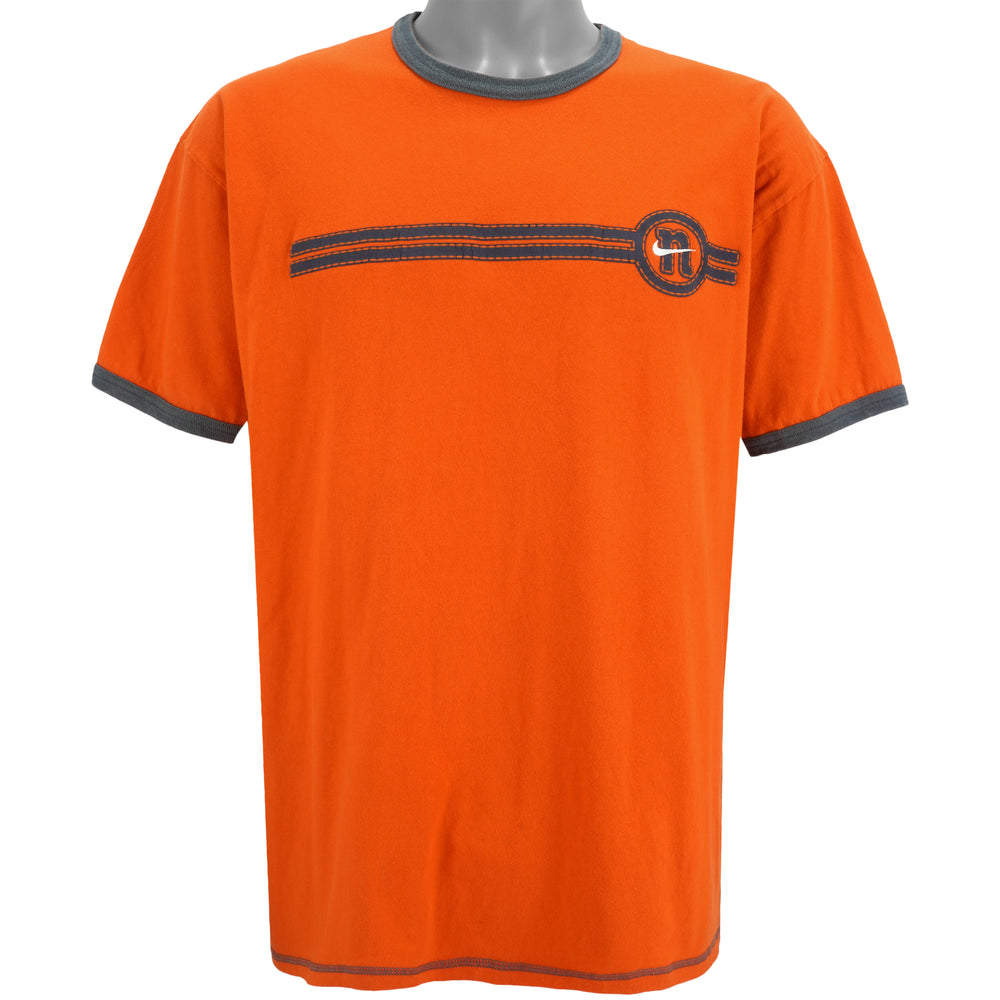 Nike - Orange N Logo T-Shirt 1990s XX-Large Vintage Retro