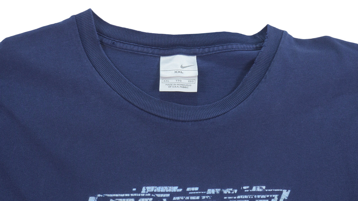 Nike - Dark Blue Spell-Out T-Shirt 1990s XX-Large Vintage Retro