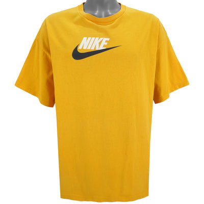 Nike - Yellow Big Spell-Out T-Shirt 2000s XX-Large