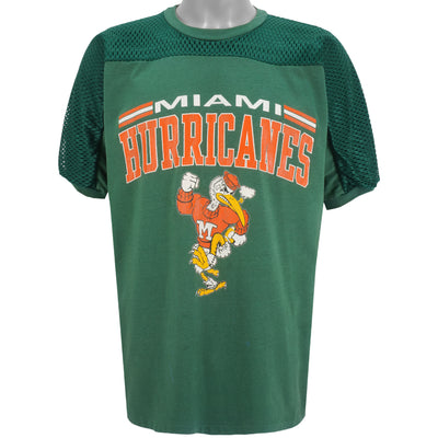 NCAA (Artex) - Miami Hurricanes Spell-Out T-Shirt 1990s Large