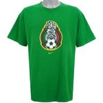 Nike - Team Mexico Spell-Out T-Shirt 1990s Large Vintage Retro Football